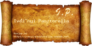 Iványi Pasztorella névjegykártya