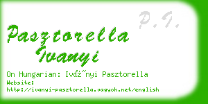 pasztorella ivanyi business card